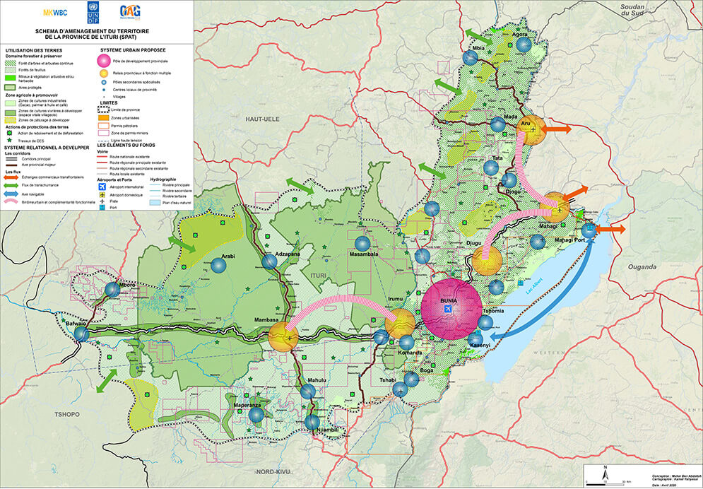 Etude d’élaboration du schéma provincial, les plans territoriaux d’aménagement du territoire et les cartes d’utilisation des terres dans les provinces de l’Ituri, de la Tshopo et Bas Uélé en RDC