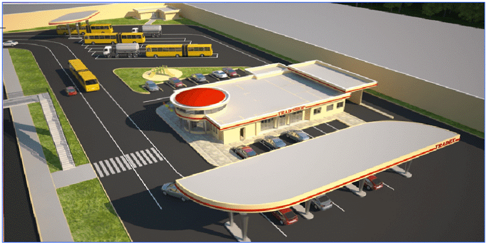 Maitrise d’Oeuvre complète pour la construction de la station-service TRADEX MBALMAYO.